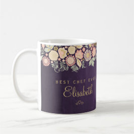 Caneca De Café Melhor chef de todos os tempos nome personalizado 