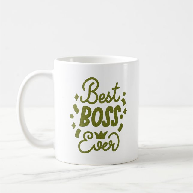 CANECA DE CAFÉ MELHOR CHEFE DE TODOS OS SEMPRE (Esquerda)