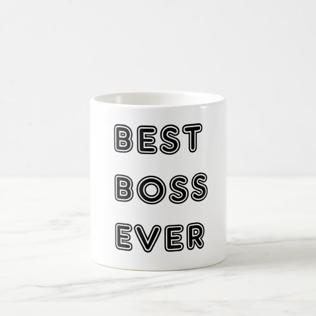 Caneca De Café Melhor Chefe de Todos os Tempos (Centro)