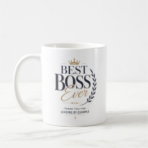 Caneca De Café Melhor Chefe de Todos os Tempos Obrigado