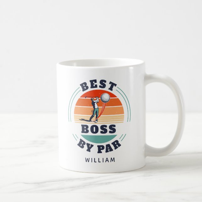 Caneca De Café Melhor Chefe Do Empregador Par Personalizado De Go (Direita)