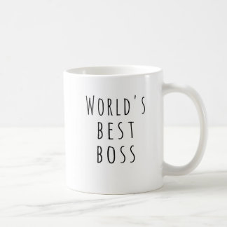 Caneca De Café Melhor Chefe do Mundo - Mug de Café