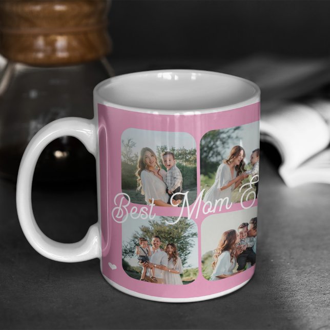 Caneca De Café Melhor Colagem de Fotos da Mãe Ever 7 personalizad (Criador carregado)