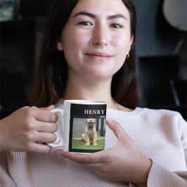 Caneca De Café Melhor Colagem de Fotos de Cachorro Peronalizado