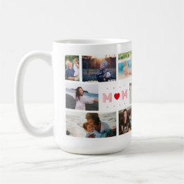 Caneca De Café Melhor Colagem de Fotos do Dia de as mães 8 da Mãe