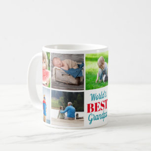 Caneca De Café Melhor Colagem de Fotos dos Netos 9 do Mundo