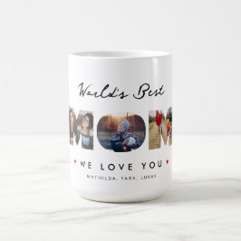 Caneca De Café Melhor Colagem de Fotos Mãe 3 do Mundo