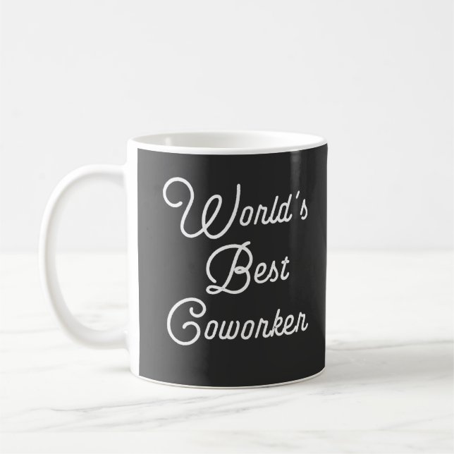 Caneca De Café Melhor Colega de Trabalho do Mundo (Esquerda)