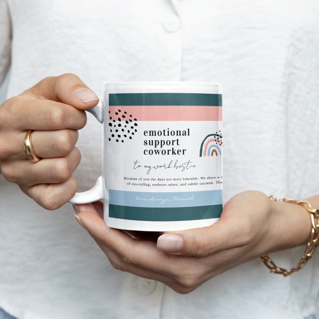 Caneca De Café Melhor Colega de Trabalho | Presente de Citação e  (Criador carregado)