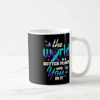 Caneca De Café Melhor com você Sensibilização suicida Saúde menta