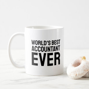 Caneca De Café Melhor Contabilista do Mundo   Engraçado