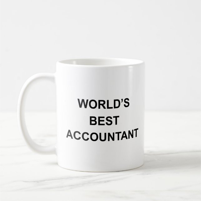 Caneca De Café Melhor Contador do Mundo (Esquerda)