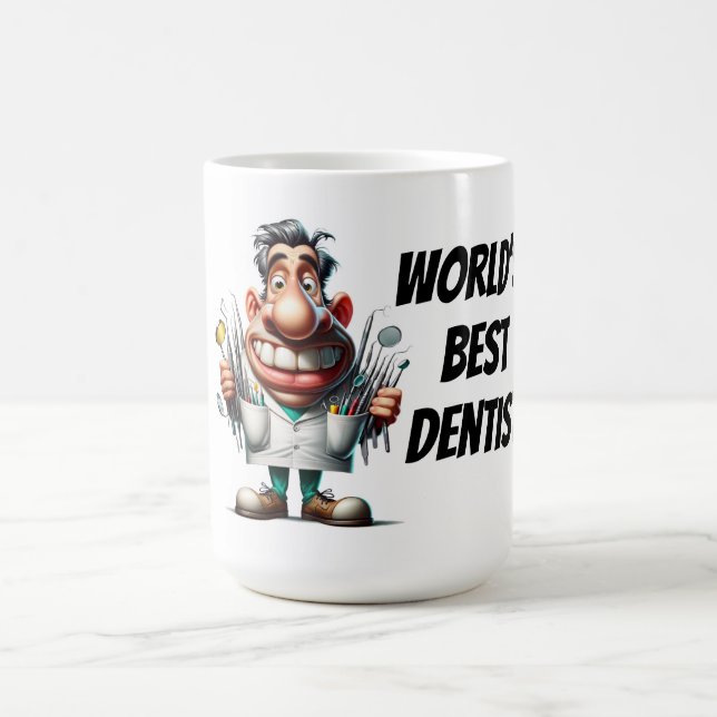 Caneca De Café Melhor Dentista do Mundo (Centro)