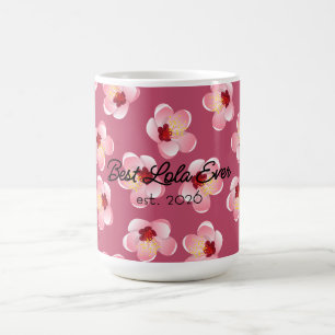 Caneca De Café Melhor Dia das Mães Lola Flor Tropical Rosa