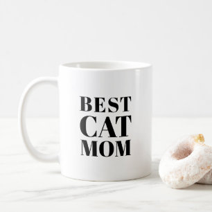 Caneca De Café Melhor Dia de as mães de Cat Mãe ou cerâmica de