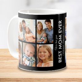 Caneca De Café Melhor Dia de as mães de Colagem de Fotos da Mãe