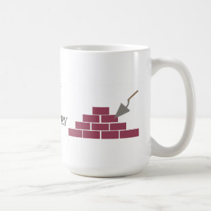 Caneca De Café Melhor em Alvenaria e Assentamento de Tijolos