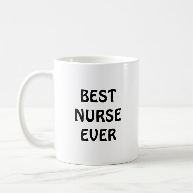 Caneca De Café Melhor enfermeira de sempre (Esquerda)