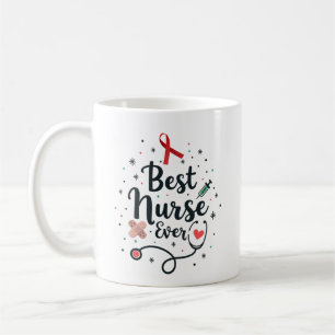 Caneca De Café Melhor Enfermeira de Todos – Nome Personalizado