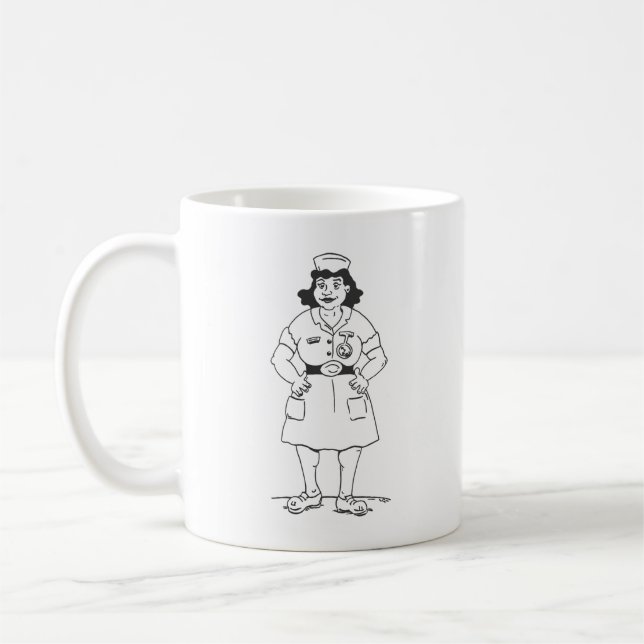 Caneca De Café Melhor Enfermeira do Mundo (Esquerda)