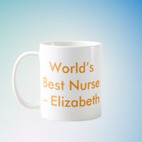 Melhor Enfermeira do Mundo - Nome Personalizado