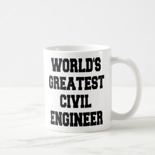 Caneca De Café Melhor Engenheiro Civil do Mundo