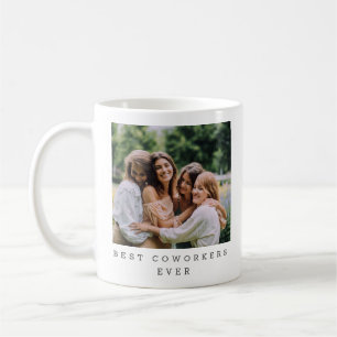 Caneca De Café Melhor Equipe de Colegas de Trabalho Foto de Equip