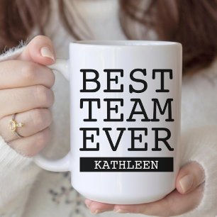 Caneca De Café Melhor Equipe de Todos os Tempos   Agradecimento a