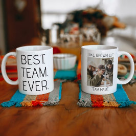 Caneca De Café Melhor Equipe do Nunca - Foto Personalizada da Equ
