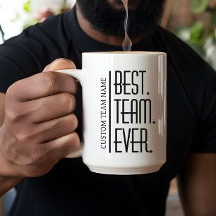 Caneca De Café Melhor Equipe já, apreciação personalizada dos fun