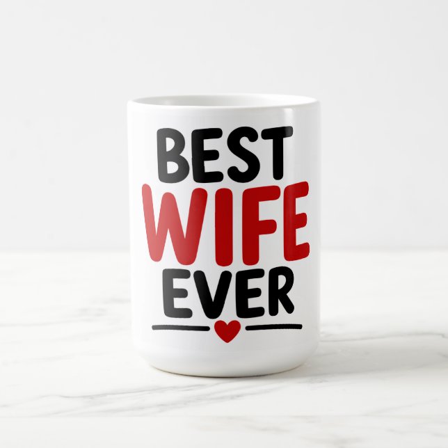 Caneca De Café Melhor Esposa de Todos os Tempos (Centro)