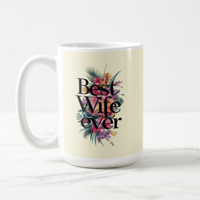 Caneca De Café Melhor esposa de todos os tempos  (Esquerda)