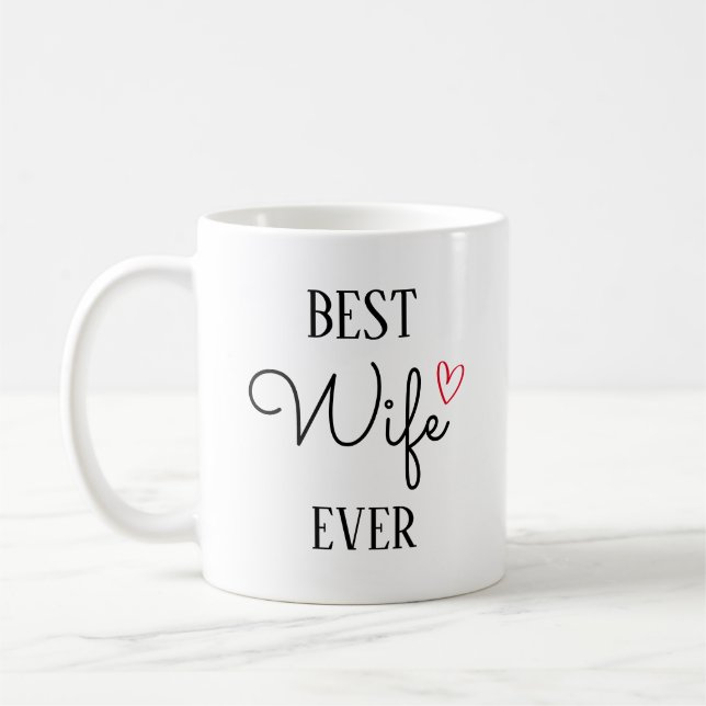 Caneca De Café Melhor esposa de todos os tempos, Presente para es (Esquerda)