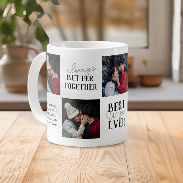 Caneca De Café Melhor Esposa Moderna de Todos os Tempos 5 Colagem (Criador carregado)
