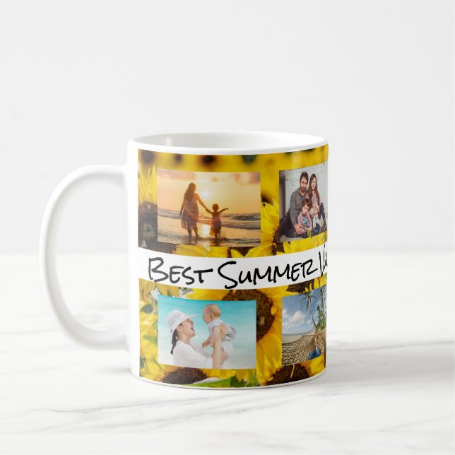 Caneca De Café Melhor férias da família do VERÃO (Esquerda)