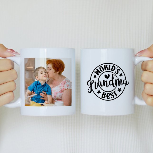Caneca De Café Melhor Foto da Avó do Mundo (Criador carregado)