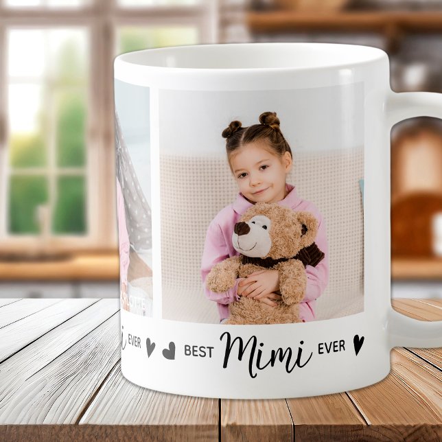 Caneca De Café Melhor Foto da Vovó Personalizada Moderna do MIMI  (Criador carregado)