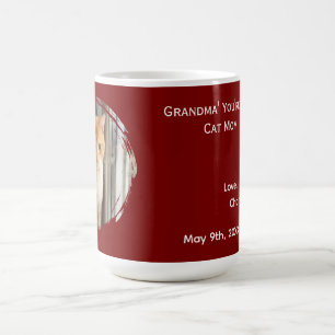 Caneca De Café Melhor Foto de Gata Mamãe da Vovó
