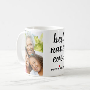 Caneca De Café Melhor Foto do Dia de as mães Personalizado Nana N