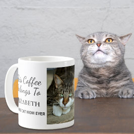 Caneca De Café Melhor Foto Personalizada Da Cat Mãe