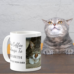 Caneca De Café Melhor Foto Personalizada Da Cat Mãe