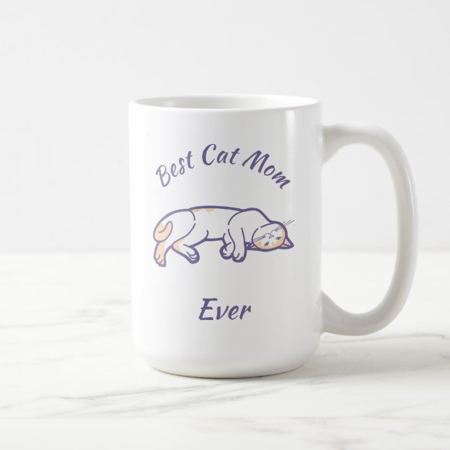 Caneca De Café Melhor Gato Mãe De Coffee Mug (Direita)