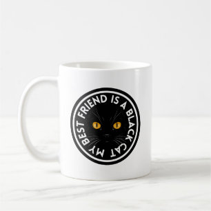 Caneca De Café Melhor Gato Preto Amigo