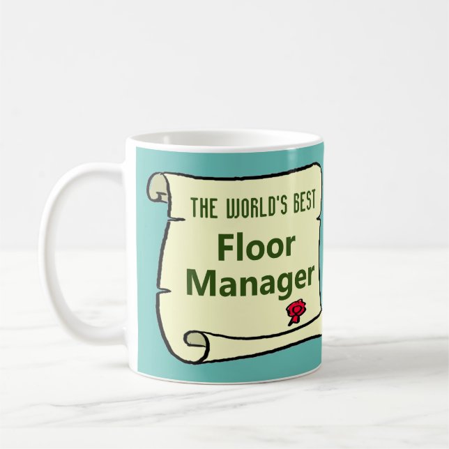 Caneca De Café Melhor Gerente de Chão. (Esquerda)