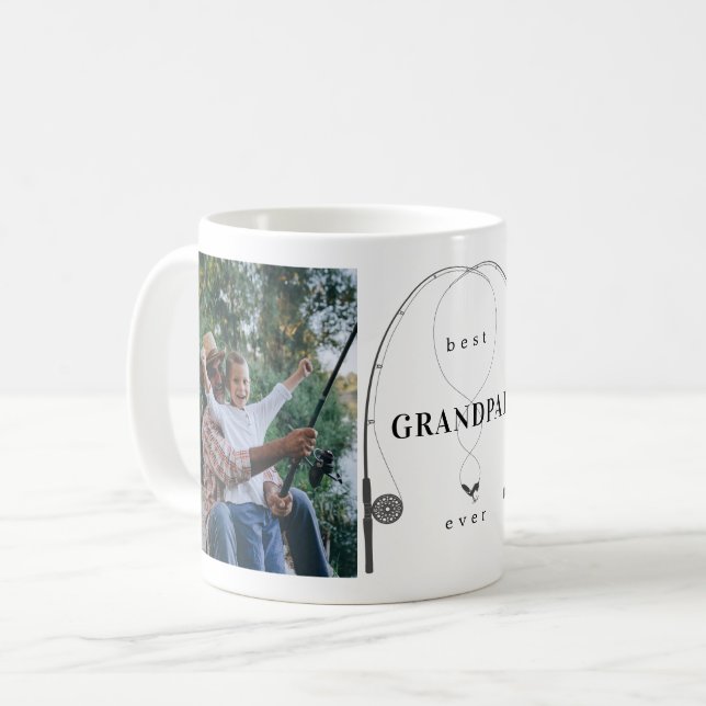 Caneca De Café Melhor Grandpap Já Pescava Foto De Rod Mug (Frente Esquerda)