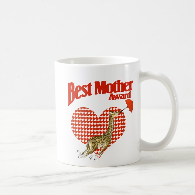 Caneca De Café Melhor Guarda-Prêmio Mãe (Direita)