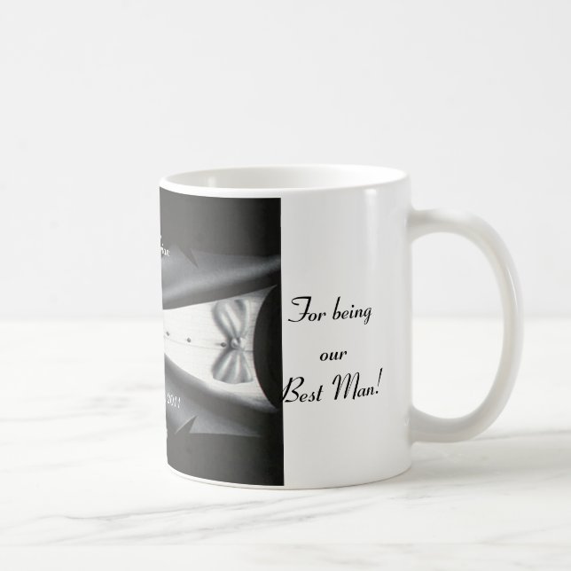 Caneca De Café Melhor Homem - Presente - Modelo Tuxedo (Direita)