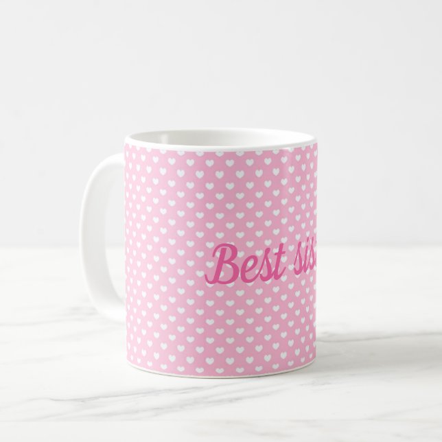 Caneca De Café Melhor irmã (Frente Esquerda)