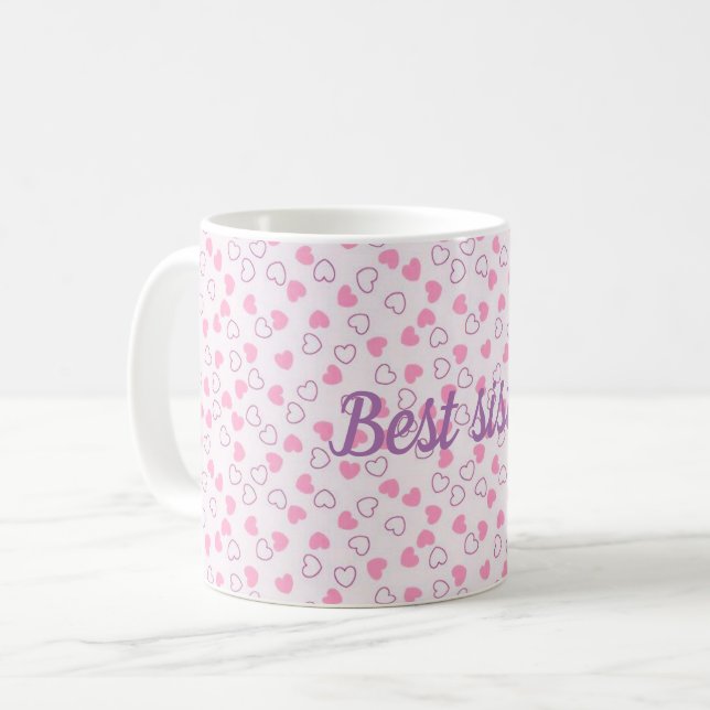 Caneca De Café Melhor irmã (Frente Esquerda)