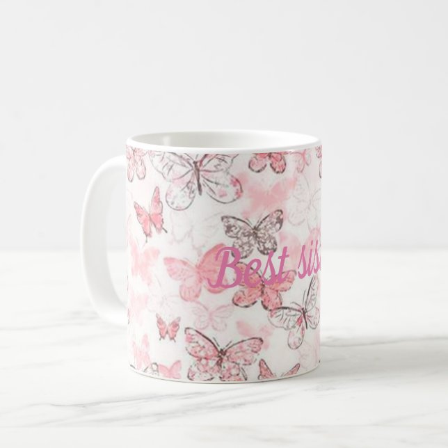 Caneca De Café Melhor irmã (Frente Esquerda)